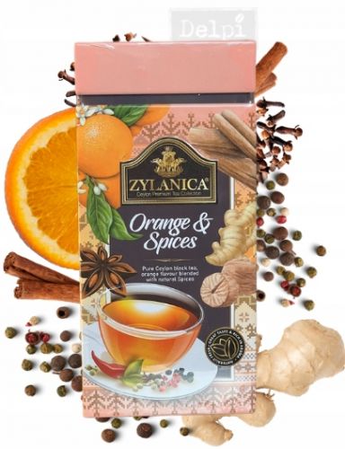 Herbata Zylanica  Black Tea Orange & Spices Puszka 200 GR