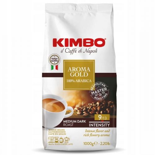 Kawa Ziarnista Kimbo Aroma Gold ziarno 1 Kg